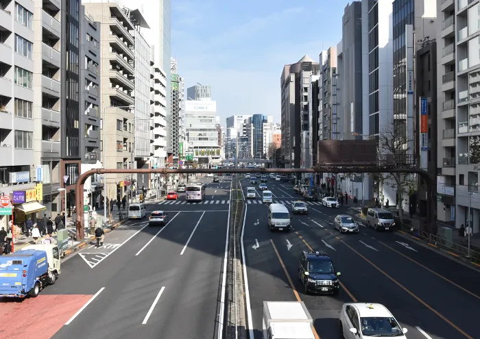 青山通り沿いの立地